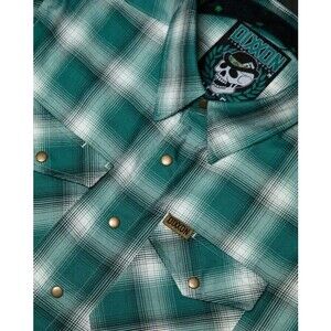 DIXXON Flannel Russel Irish St Patricks Day Release St Paddys Brass Snaps!